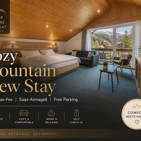 펜션 Mountain View Near Saas-fee Self Check-in 사스-알마겔